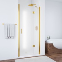 Душевая дверь в нишу Vegas Glass AFP TUR NOVO h1890 110 09 10 R профиль золото, стекло сатин