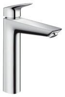 Комплект Смеситель Hansgrohe Logis 71091000 без донного клапана + Раковина Duravit D-code 0338490000 встраиваемая