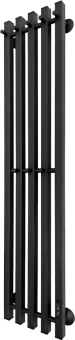 Полотенцесушитель электрический Маргроид Inaro профильный 120х24 R, с крючками, черный матовый