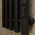 Полотенцесушитель электрический Маргроид Inaro профильный 120х24 R, с крючками, черный матовый