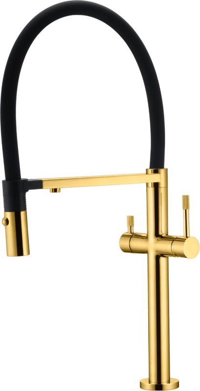 Смеситель для кухни Boheme Uno 115-G gold