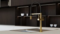 Смеситель для кухни Boheme Uno 115-G gold