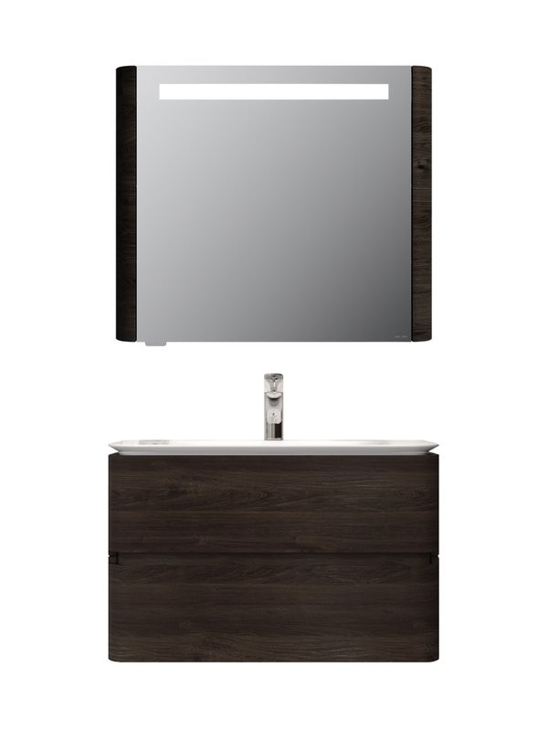 Мебель для ванной комнаты AM.PM Sensation 80 подвесная, табачный дуб