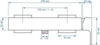 Смеситель для душа Paini Grazia 21PZ511 черный брашированный