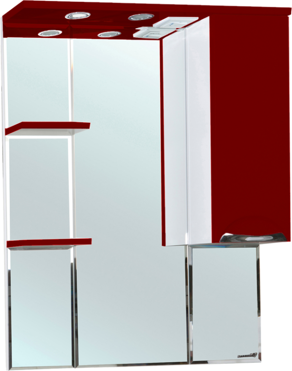 Зеркало Bellezza Альфа R 75 красное