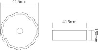 Накладная раковина SantiLine SL-7016