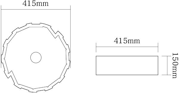 Накладная раковина SantiLine SL-7016