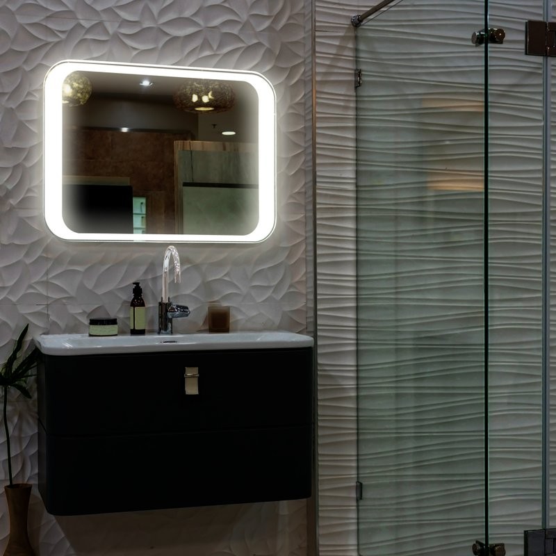 Зеркало Mixline Индиго 80х55, с подсветкой