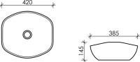 Накладная раковина Ceramicanova Element CN5017