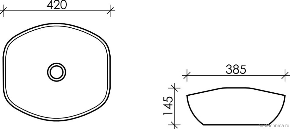 Накладная раковина Ceramicanova Element CN5017
