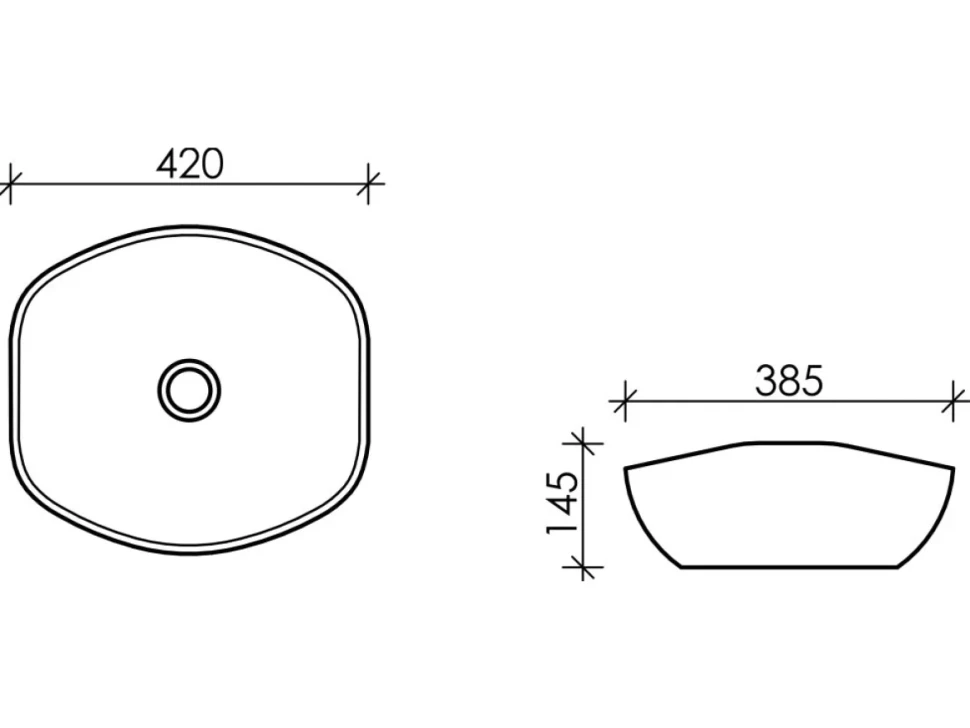 Накладная раковина Ceramicanova Element CN5017