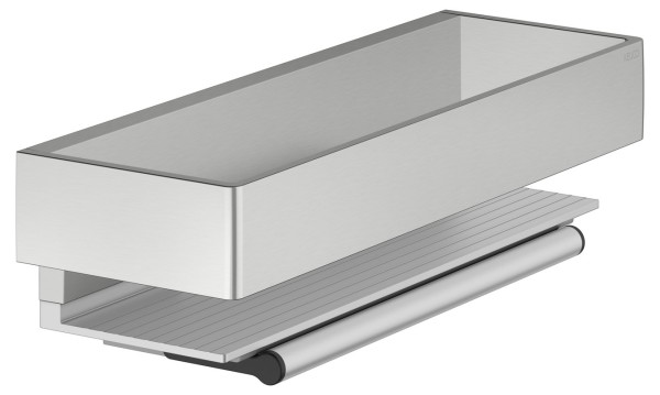 Полка Keuco Edition 11 11159 со стеклоочистителем, нержавеющая сталь finish, алюминий серебристый анодированный