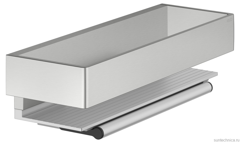 Полка Keuco Edition 11 11159 со стеклоочистителем, нержавеющая сталь finish, алюминий серебристый анодированный
