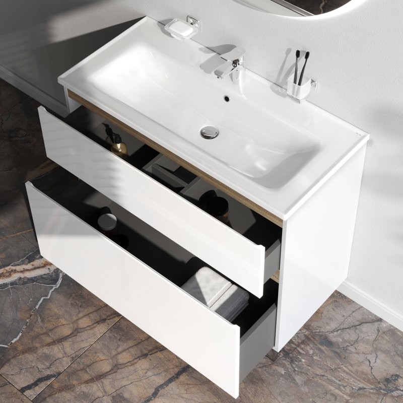 Мебель для ванной комнаты AM.PM X-Joy 100, напольная, белый глянец