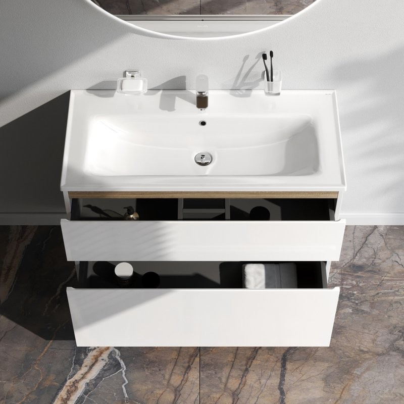 Мебель для ванной комнаты AM.PM X-Joy 100, напольная, белый глянец