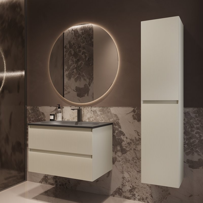 Тумба под раковину без столешницы Vincea Welle 80 m.beige soft-touch