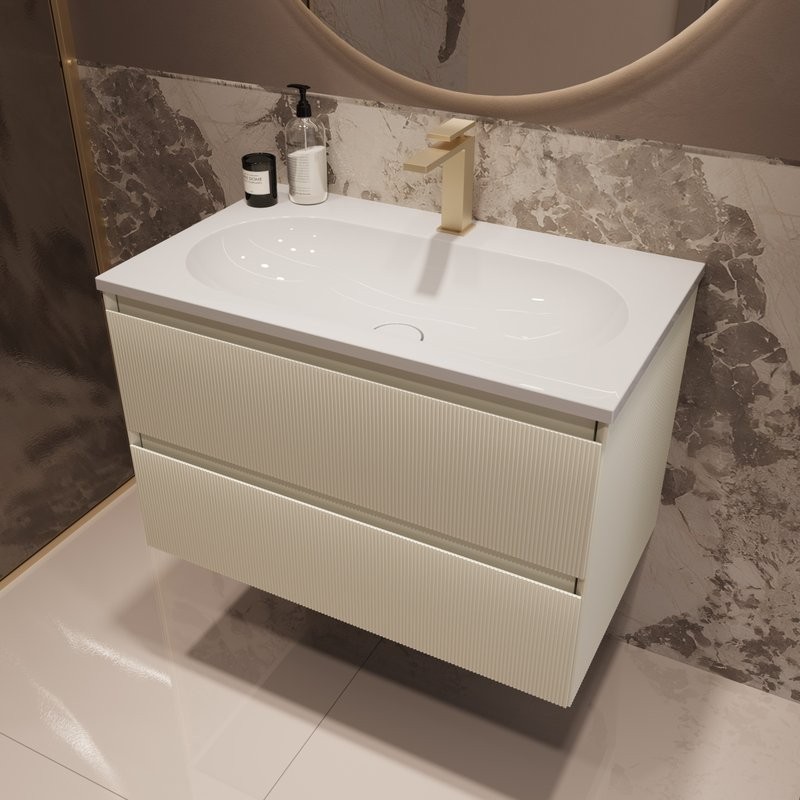 Тумба под раковину без столешницы Vincea Welle 80 m.beige soft-touch