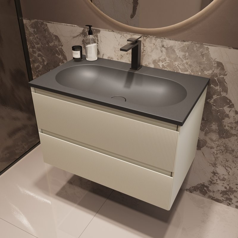 Тумба под раковину без столешницы Vincea Welle 80 m.beige soft-touch