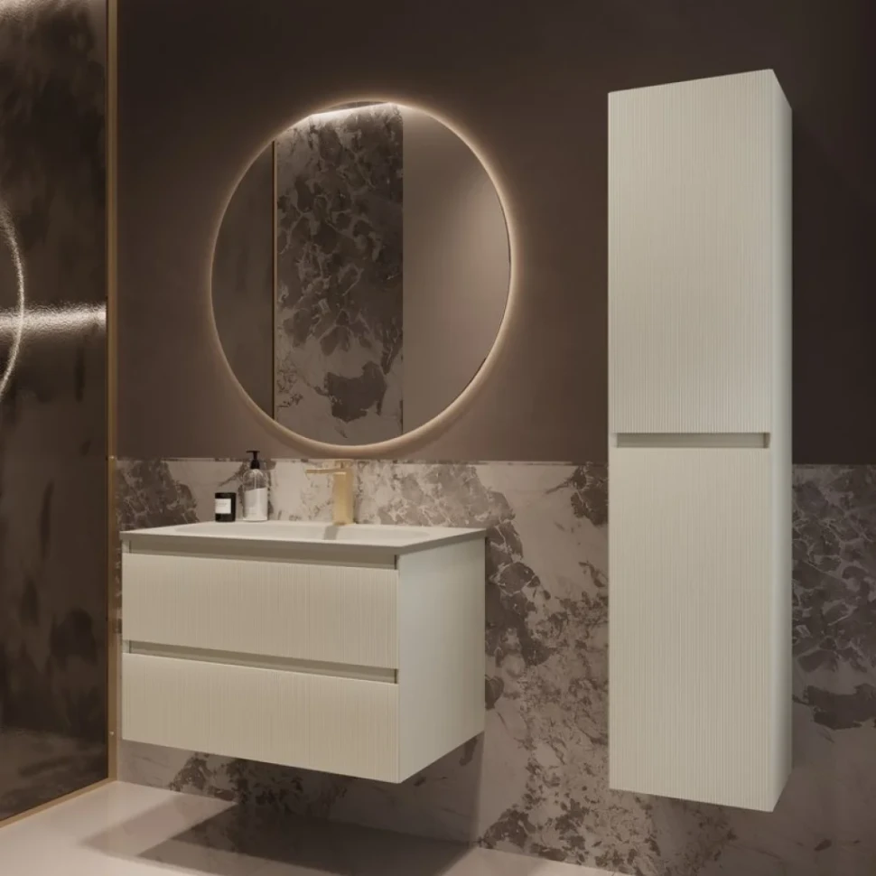 Тумба под раковину без столешницы Vincea Welle 80 m.beige soft-touch