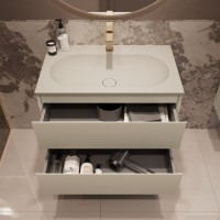 Тумба под раковину без столешницы Vincea Welle 80 m.beige soft-touch