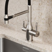 Смеситель для кухни Sancos Garda SC4009BN с гибким изливом, брашированный никель