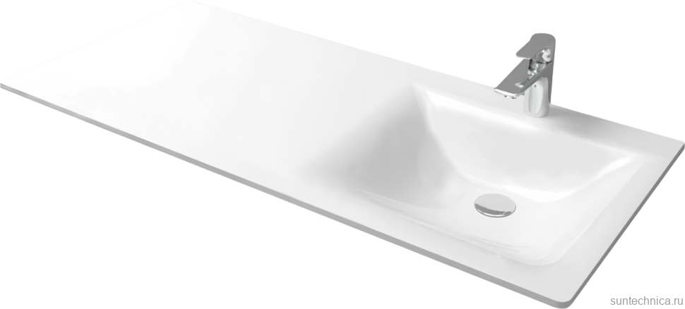 Тумба с раковиной Aqwella Terra 53 R напольная, под стиральную машину, дуб балтийский