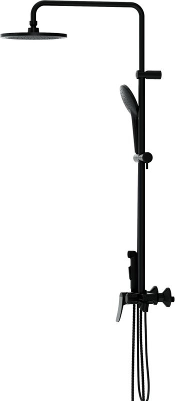 Душевая стойка Damixa Jupiter 977770300 с гигиеническим душем, черная