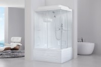 Душевая кабина Royal Bath BP RB8100BP1-T-L с высоким поддоном, с сиденьем