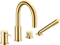 Смеситель на борт ванны Boheme Uno 460-G gold