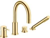 Смеситель на борт ванны Boheme Uno 460-G gold Смеситель на борт ванны Boheme Uno 460-G gold