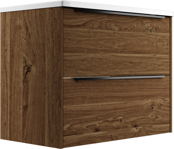 Тумба с раковиной La Fenice Tesoro 80 дуб галифакс табак