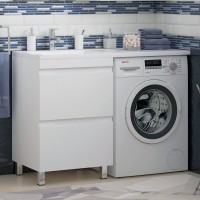 Тумба с раковиной Corozo Альтаир 120 под стиральную машину L Тумба с раковиной Corozo Альтаир 120 под стиральную машину L