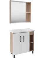 Мебель для ванной комнаты ASB-Mebel Адель 80 белый, дуб сонома