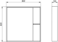 Мебель для ванной комнаты ASB-Mebel Адель 80 белый, дуб сонома