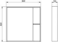 Мебель для ванной комнаты ASB-Mebel Адель 80 белый, дуб сонома