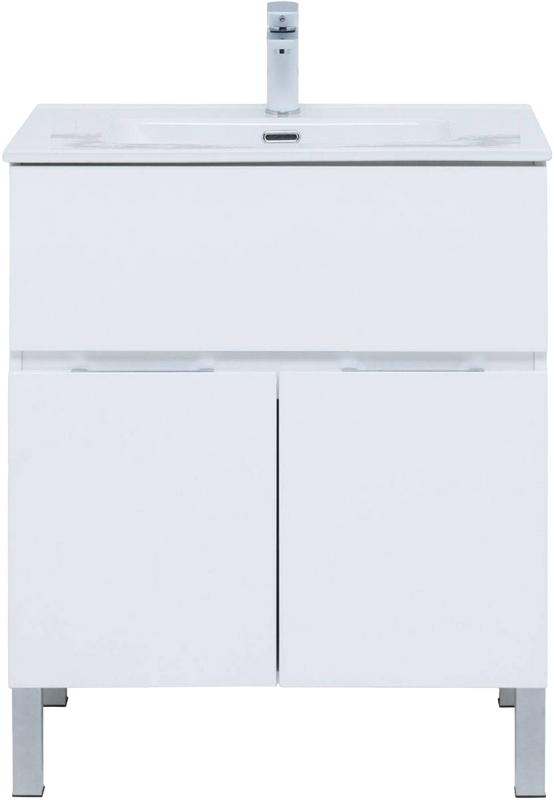 Тумба под раковину Aquanet Алвита 70 напольная, белая матовая