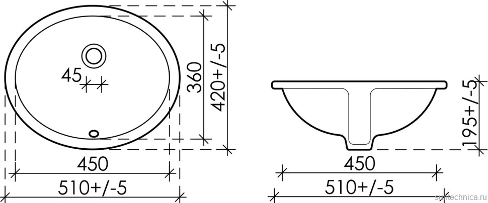 Раковина Ceramicanova Element CN6042