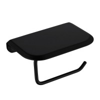 Держатель для туалетной бумаги Abber Nord AA1530B с полкой для телефона, матовый черный