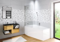 Шторка на ванну Riho Novik Z500 Delta 90 см