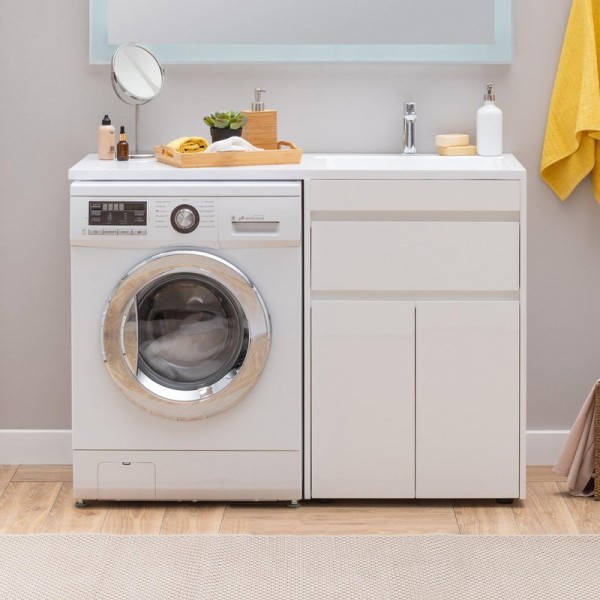 Тумба с раковиной Aquanet Токио 58 1 ящик, 2 двери R