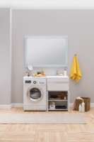 Тумба с раковиной Aquanet Токио 58 1 ящик, 2 двери R