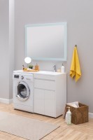 Тумба с раковиной Aquanet Токио 58 1 ящик, 2 двери R