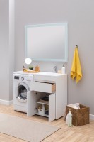 Тумба с раковиной Aquanet Токио 58 1 ящик, 2 двери R