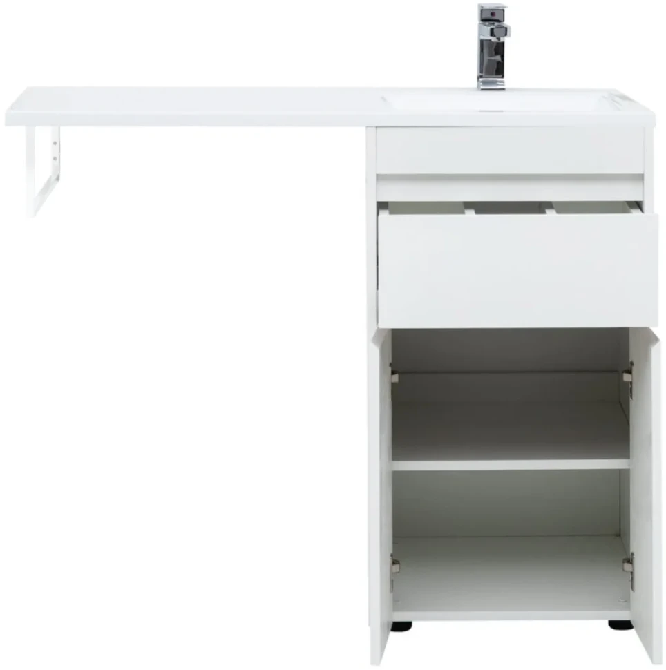 Тумба с раковиной Aquanet Токио 58 1 ящик, 2 двери R
