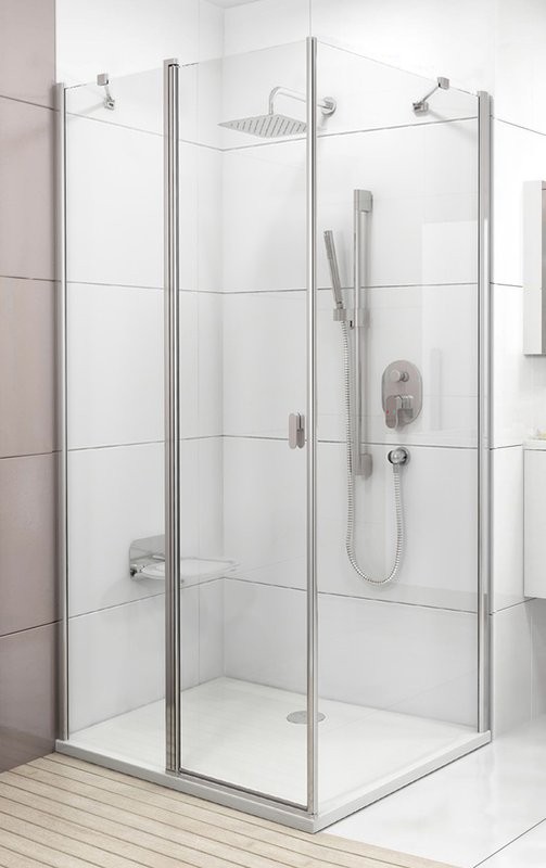 Душевой уголок Ravak Chrome CRV2-90+CPS Transparent, профиль блестящий