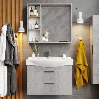 Мебель для ванной Onika Девис 80.13 бетон чикаго