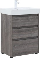 Мебель для ванной комнаты Aquanet Nova Lite 60 напольная, дуб рошелье, 3 ящика