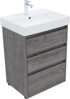 Мебель для ванной комнаты Aquanet Nova Lite 60 напольная, дуб рошелье, 3 ящика