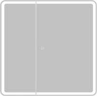 Зеркало-шкаф BelBagno Marino SPC-MAR-800/800-2A-LED-TCH, с подсветкой