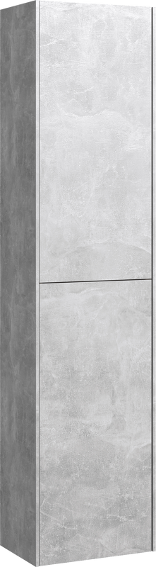 Шкаф пенал для ванной Aqwella 5 stars Mobi 35 бетон светлый